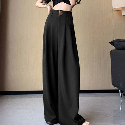 🔥2025 New Arrival Pre-Sale🍃Women's High-Waisted Wide-Leg Suit Pants