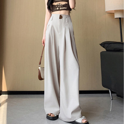 🔥2025 New Arrival Pre-Sale🍃Women's High-Waisted Wide-Leg Suit Pants