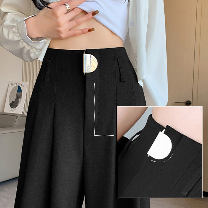 🔥2025 New Arrival Pre-Sale🍃Women's High-Waisted Wide-Leg Suit Pants