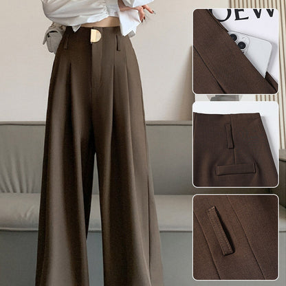 🔥2025 New Arrival Pre-Sale🍃Women's High-Waisted Wide-Leg Suit Pants