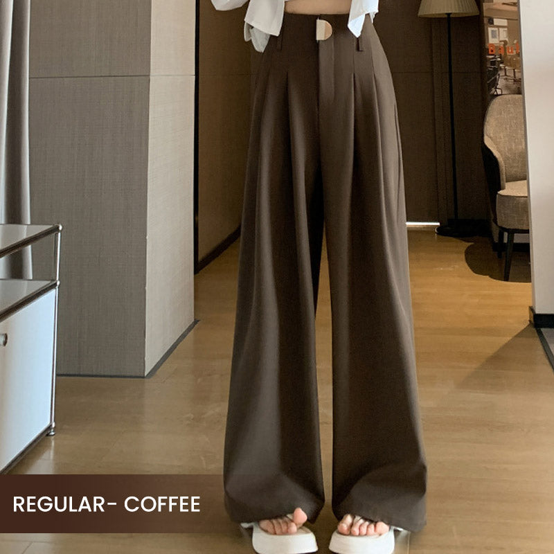 🔥2025 New Arrival Pre-Sale🍃Women's High-Waisted Wide-Leg Suit Pants