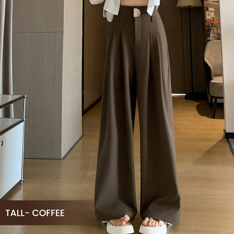 🔥2025 New Arrival Pre-Sale🍃Women's High-Waisted Wide-Leg Suit Pants