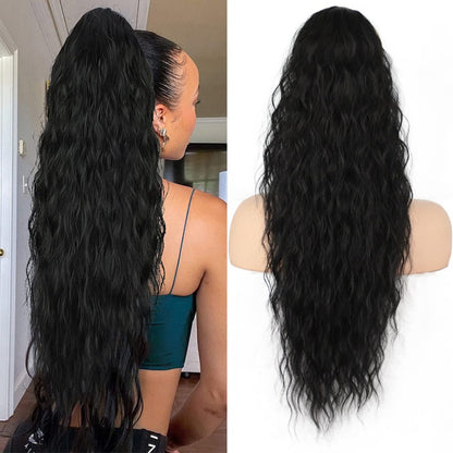 💥High Quality💥Hot Sale🍃Curly Wavy Frizzy Hair Extension with Ponytail