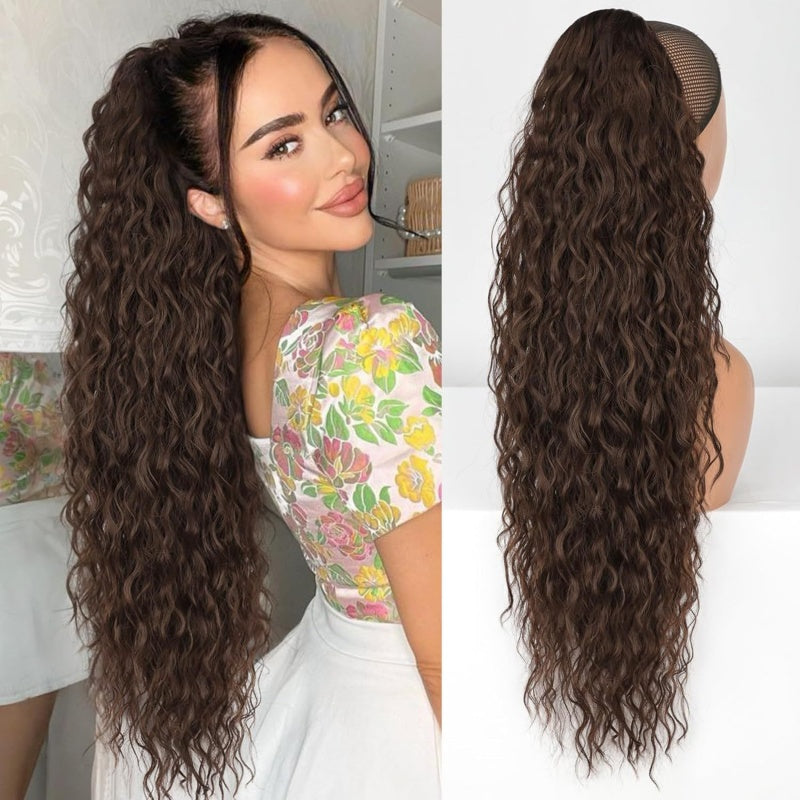 💥Hot Sale🍃Curly Wavy Frizzy Hair Extension with Ponytail