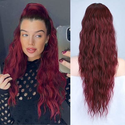 💥Hot Sale🍃Curly Wavy Frizzy Hair Extension with Ponytail（50% OFF）