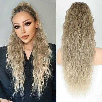 💥Hot Sale🍃Curly Wavy Frizzy Hair Extension with Ponytail