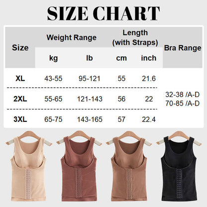 🎅Christmas Pre-sale🎁Thickened Warm Tank Top with Shelf Bra