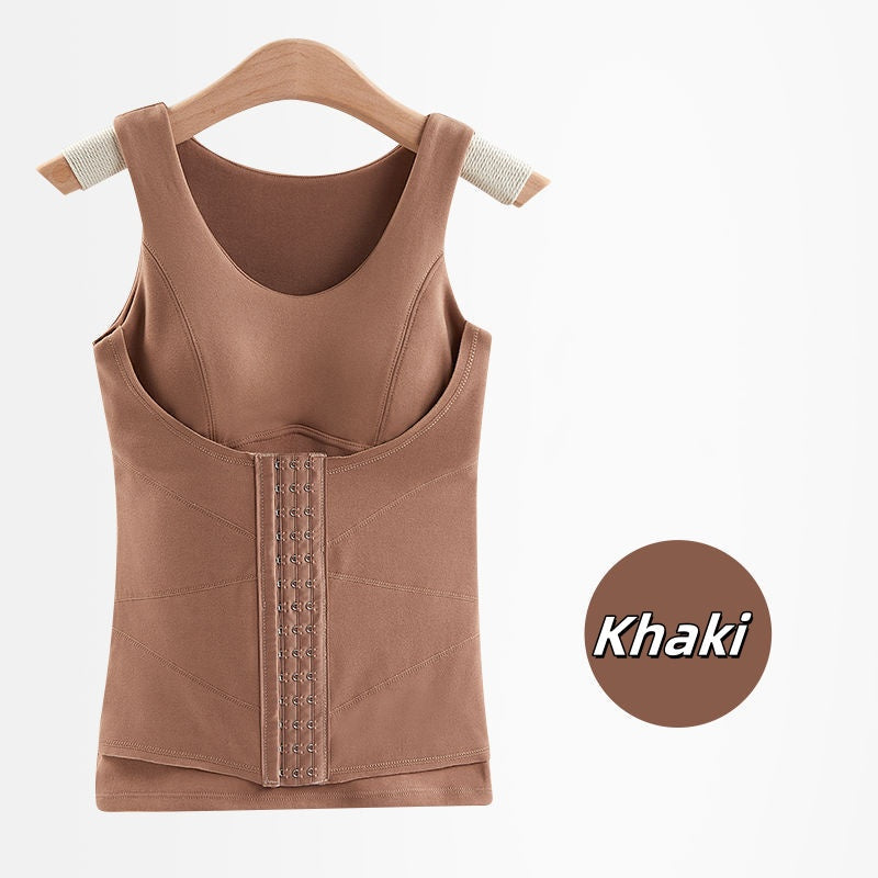 🎅Christmas Pre-sale🎁Thickened Warm Tank Top with Shelf Bra