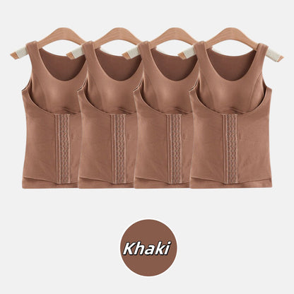 🎅Christmas Pre-sale🎁Thickened Warm Tank Top with Shelf Bra