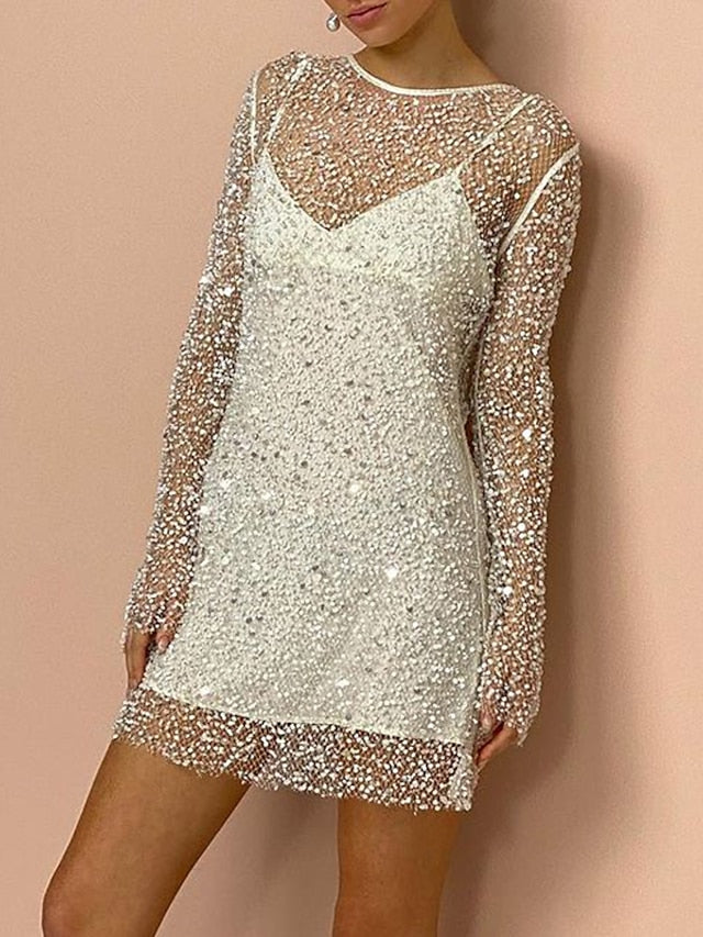 🔥What should I wear tomorrow?💃 Women's Two Piece Sexy Sequin Dress