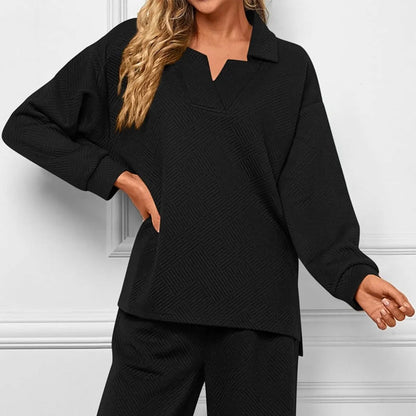 💖Limited Sale 50% OFF💖Women’s 2-Piece V-Neck Lounge Set with Pockets