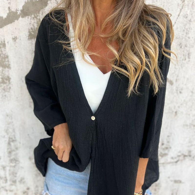 🔥2025 New Arrival Pre-Sale🍃Women's Lightweight Deep V-Neck Cardigan