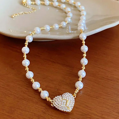 ✨New Arrival✨Magnetic Heart Pearl Necklace