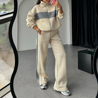 🎉Happy New Year! 50% OFF 🛍️Women's Two-Piece Color-Block Tracksuit