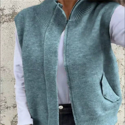 🎉Happy New Year! 50% OFF 🛍️Women's Warm Zippered Fashion Sweater Vest