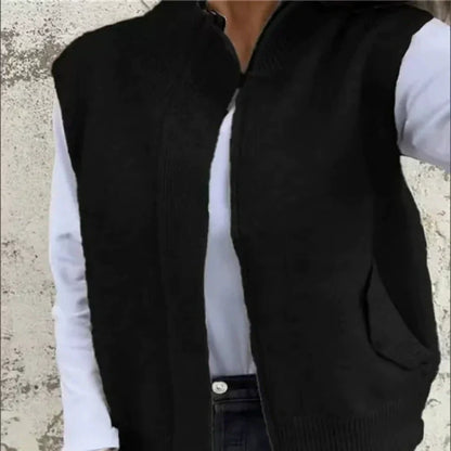 🎉Happy New Year! 50% OFF 🛍️Women's Warm Zippered Fashion Sweater Vest