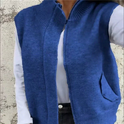 🎉Happy New Year! 50% OFF 🛍️Women's Warm Zippered Fashion Sweater Vest