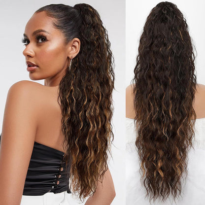 💥High Quality💥Hot Sale🍃Curly Wavy Frizzy Hair Extension with Ponytail