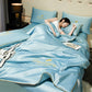 Washable, cooling 4-piece bed linen