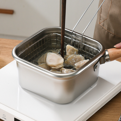 🫕 Set de cocina multifuncional: freír, hervir, conservar y lavar verduras