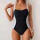 🩱 Bañador de una pieza ajustado con cuello halter 🌴 | Retención perfecta de la forma en la playa