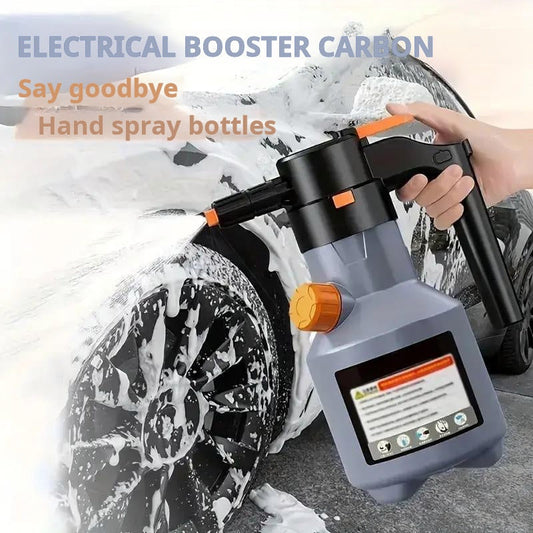 🔥Pistola de Espuma Eléctrica para Lavar Auto | Recargable Alta Presión | Herramienta de Limpieza Portátil