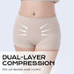 Pantalones cortos correctores de cintura alta para un look de glúteos levantados.