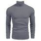 Suéter ajustado de cuello alto de punto para hombre, ideal para el invierno
