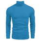 Suéter ajustado de cuello alto de punto para hombre, ideal para el invierno