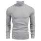 Suéter ajustado de cuello alto de punto para hombre, ideal para el invierno