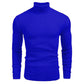 Suéter ajustado de cuello alto de punto para hombre, ideal para el invierno