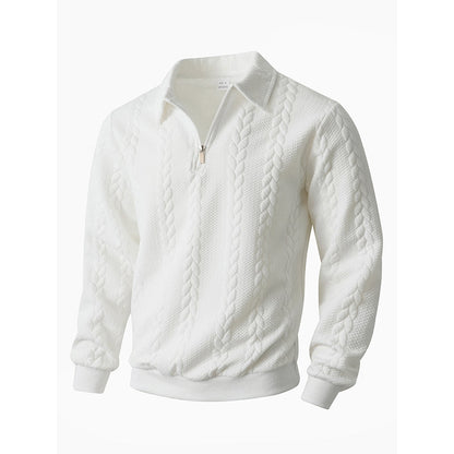 🔥 ¡Oferta de Novedades! 40%👕 Suéter de punto para todas las estaciones con cuello con cremallera para hombre