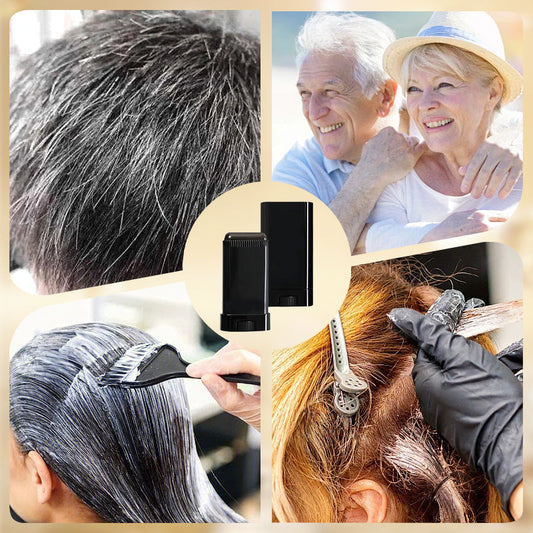 🥰Barra y peine 2 en 1 para teñir el pelo de forma natural, instantánea y segura