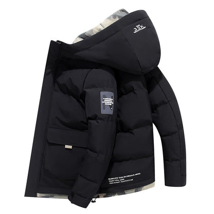 🎁Novedades 2026 - ¡50% de descuento!💥 Chaqueta de plumas y algodón para hombre, elegante y abrigada, con capucha.