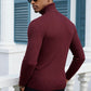 Jersey de cuello alto acanalado para hombre