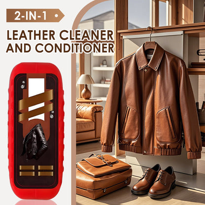 🔥 ¡60% DE DESCUENTO! 🔥🧴✨ Limpiador y Acondicionador de Cuero 2 en 1 – limpia, protege y devuelve el brillo en un solo paso 🛋️🚗💎