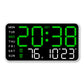 🕒 Reloj Digital Pared: LED Grande + Fechas + Termómetro📅 Fechas Claras + Termómetro: Reloj para Mayores – 99 % Satisfacción! 🌡️