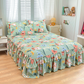 ¡¡📢📢 OFERTA DEL 60% DE DESCUENTO!! ⏰ Juego de 3 Piezas de Falda de Cama con Volantes 🛏️