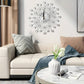 ✨🕰️ 50% de descuento⚡en el Creative Rhinestone Wall Clock – ¡Lujo silencioso y minimalista para salón, comedor y entrada! 💎🏡