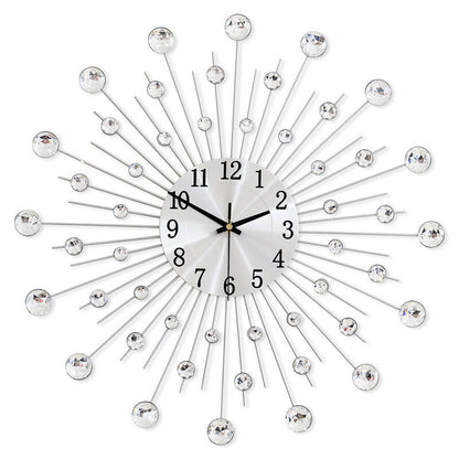 ✨🕰️ 50% de descuento⚡en el Creative Rhinestone Wall Clock – ¡Lujo silencioso y minimalista para salón, comedor y entrada! 💎🏡