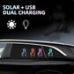 Luz solar para la ventana del coche con forma de corazón