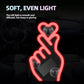 Luz solar para la ventana del coche con forma de corazón
