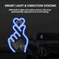 Luz solar para la ventana del coche con forma de corazón
