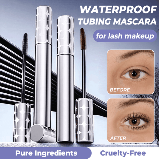 🎉Compre 1 y llévese 1 gratis🎉 Duo de máscara de pestañas tipo tubing en negro y marrón para maquillaje de pestaña