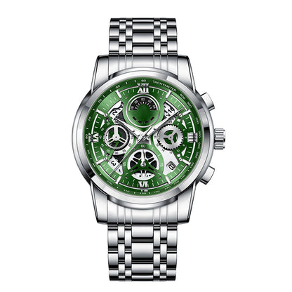 ⌚Reloj clásico de cuarzo para hombre: correa resistente, estilo atemporal 🖤