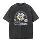 ⏳50 % de descuento⏰Camiseta holgada con estampado vintage de margaritas desgastadas🌼👚