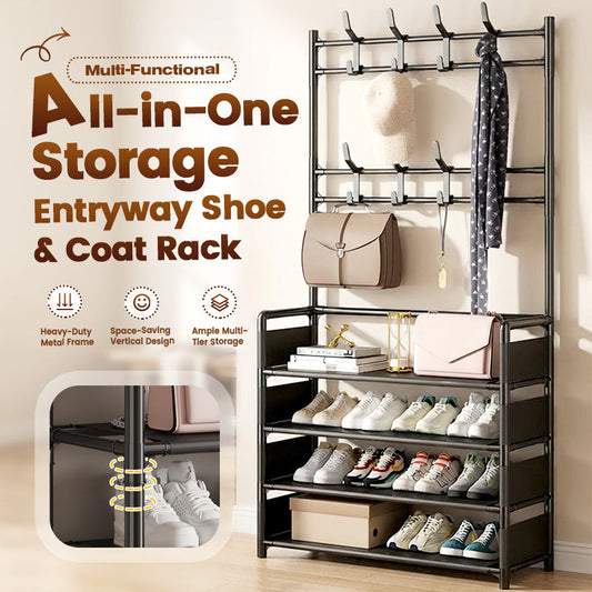 🎉 ¡Hasta -50%! Perchero con Zapatero 3 en 1 — Oferta por Tiempo Limitado ⏰🔥