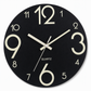 🔥 Oferta por tiempo limitado 🕰️ Reloj de pared silencioso de 30 cm con efecto madera y números luminosos ✨