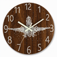🔥 Oferta por tiempo limitado 🕰️ Reloj de pared silencioso de 30 cm con efecto madera y números luminosos ✨