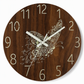 🔥 Oferta por tiempo limitado 🕰️ Reloj de pared silencioso de 30 cm con efecto madera y números luminosos ✨